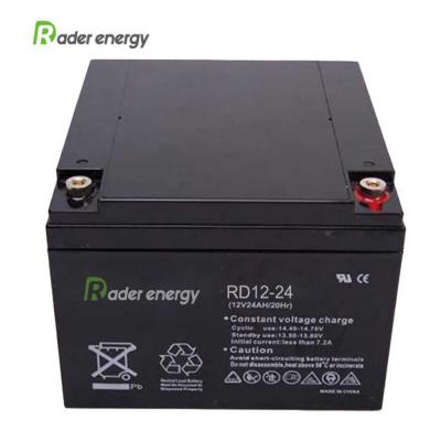 12V 24Ah Low self-discharge rate Deep Cycle UPS Battery Long Life Lead Acid Batteries for Motorcycle 