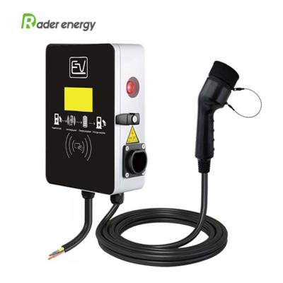 EU standard electric car EV charger wallbox 11kw typ 2 charging station with OCPP1.6 2.0