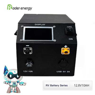 Emergency Backup Power System and RV Travel 12.8V 10Ah Lithium iron Phosphate Battery